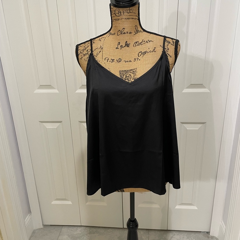 Soma Satin Black Camisole Top Sz XL